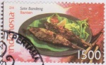Prangko Makanan Tradisional tahun 2008 - Sate Bandeng, Banten